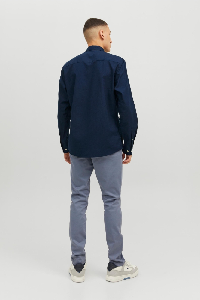 JJEOXFORD SHIRT LS NOOS 12182486 Navy Blazer